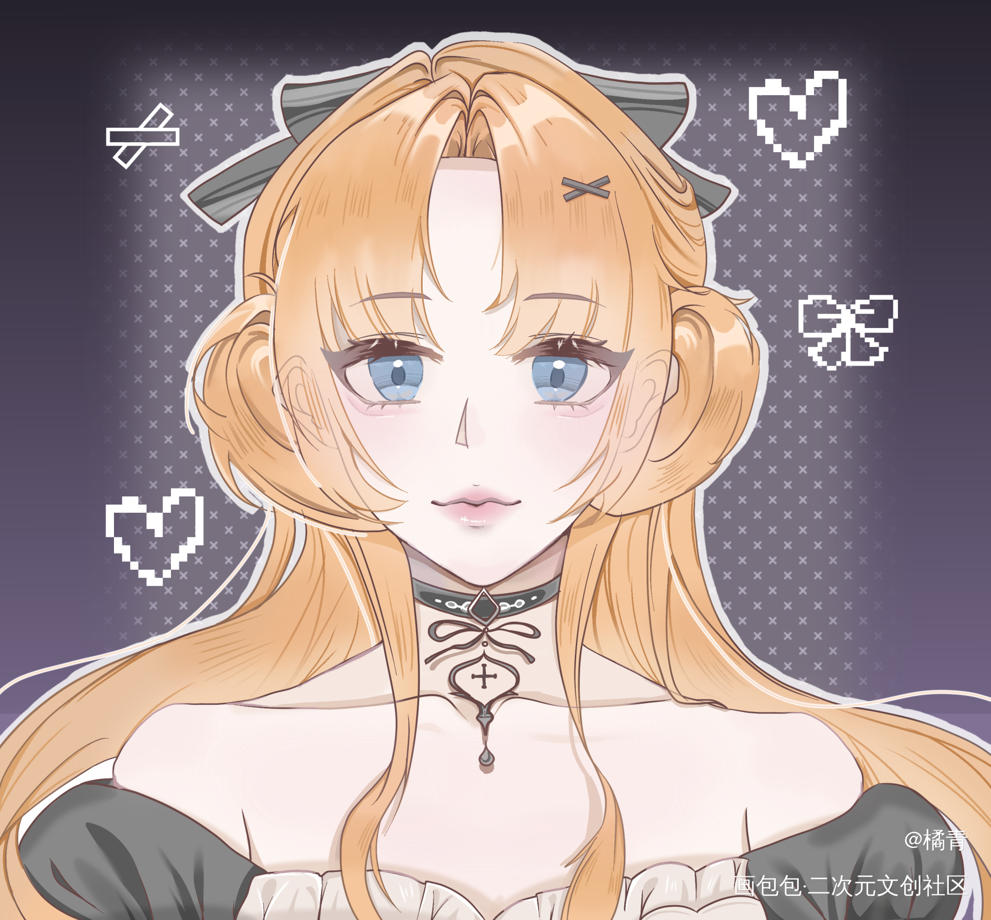  _人物练习手绘平涂证件照绘画作品