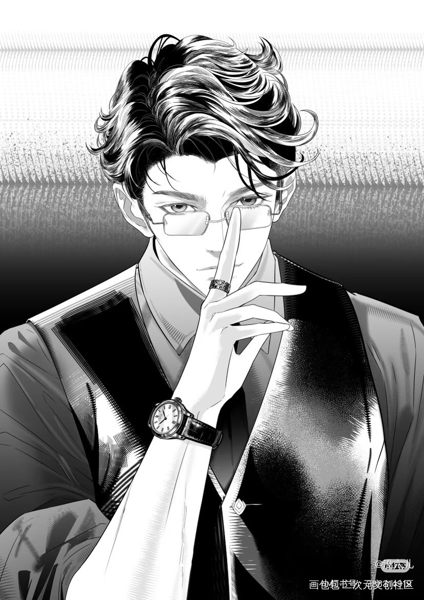 总裁手势_绘画作品